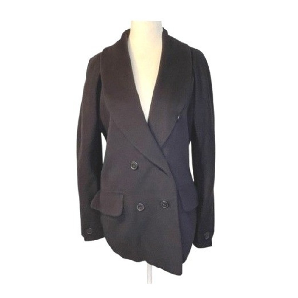 Vintage Cacharel Cashmere Wool Mix Blazer Navy Blue 40 / M